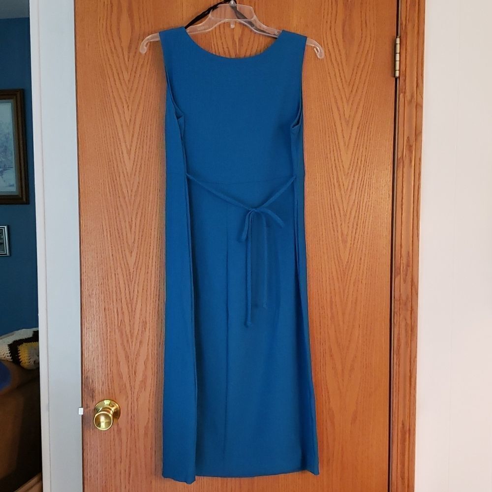 Pretty Blue Miss Dorby 2 Pc Formal Dress and Jacket Sz 10 - Picture 4 of 8